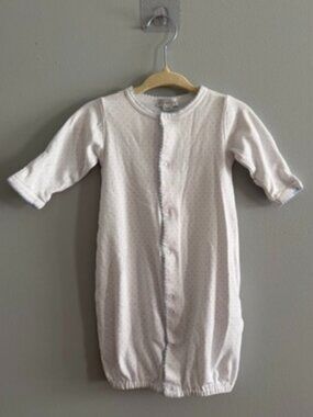Kissy Kissy Blue Dot Convertible Gown NB